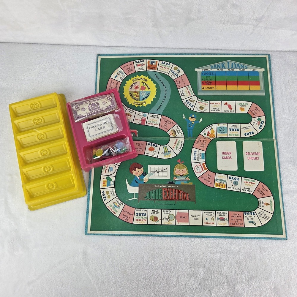 Vintage 1969 Whitman Junior Executive Money Board Game Western Publishing